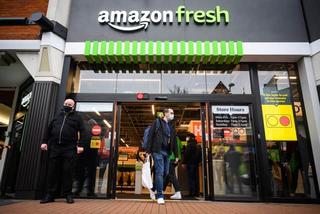 Amazon opened the UK's first check-out free food store in February 2021 (image: Getty Images)