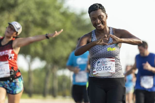 Participants perform during the sixth edition of the Wings for Life World Run in Sunrise, FL, United States on May 5, 2019. // Marv Watson for Wings for Life World Run // SI201905080396 // Usage for editorial use only //