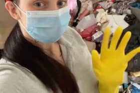 Extreme cleaner, Diana Jones, 23, has started cleaning peoples homes for free.
