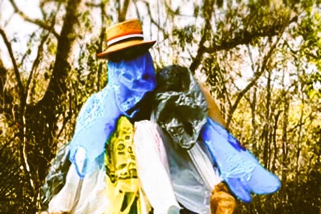 Kevin as The Creature from the Bag Lagoon