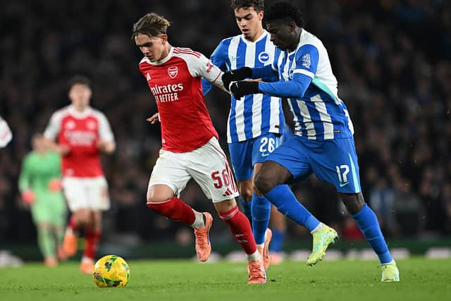Arsenal advanced to the quarter-finals thanks to a 2-0 win against Brighton