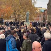 Dame Patricia Routledge's funeral at Chichester Cathedral - pic by Henry Bryant