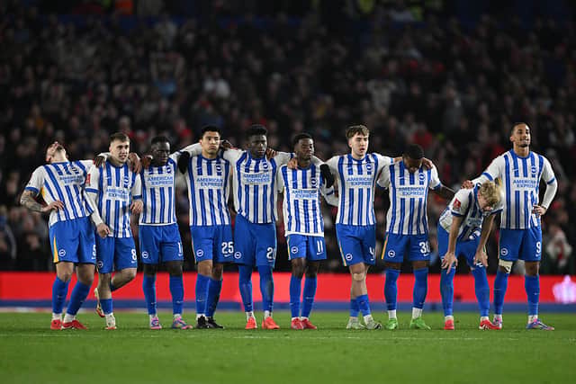 Brighton were knocked out by Nottingham Forest in last seasons FA Cup quarter-final penalty shootout