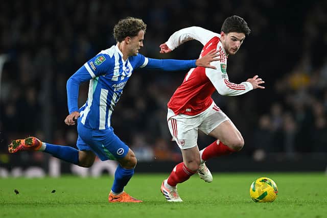 Brighton will take on Premier League leaders Arseanl at the Emirates Stadium today
