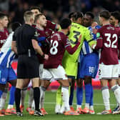 Danny Welbeck gets involved against West Ham at the London Stadium