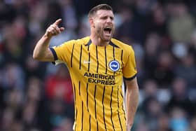 Brighton midfielder James Milner is an injury concern ahead of Tottenham