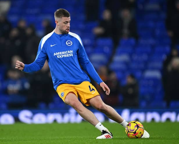Brighton defender Adam Webster is recovering from a knee injury