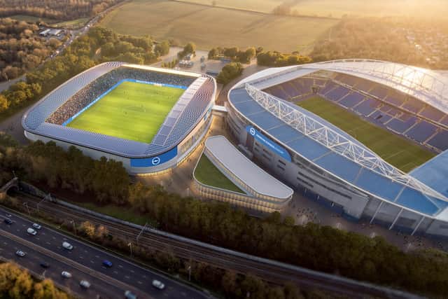 Artist impression of the new women's stadium
