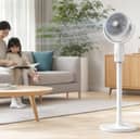 The Obero adjustable oscillating fan is designed for bedrooms, home offices and living spaces