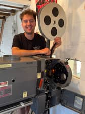 Joe and the 35mm Film Projector (contributed pic)
