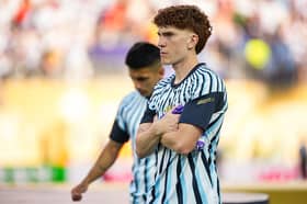 Valentin Barco looked far more subdued during the World Cup final against Spain after his semi-final antics against England