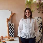 Eloise Dethier-Eaton in her studio (photo by Adela Blanco)