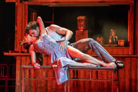 Matthew Bourne's THE CAR MAN. Cordelia Braithwaite (Lana) and Will Bozer (Luca). Photo by Johan Persson