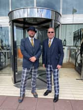Peter James with Paul Anderson, Head Doorman