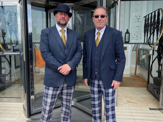 Peter James with Paul Anderson, Head Doorman