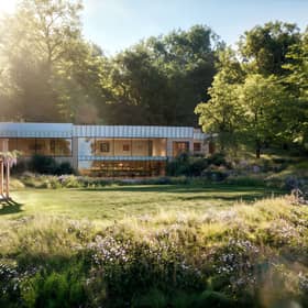 Rendering of Hathill House, Goodwood Art Foundation. Image credit Lightfield London
