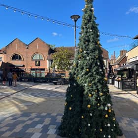 Halloween is still ahead of us, but a Christmas tree complete with lights and baubles has already brought a festive feel to Piries Place in Horsham.