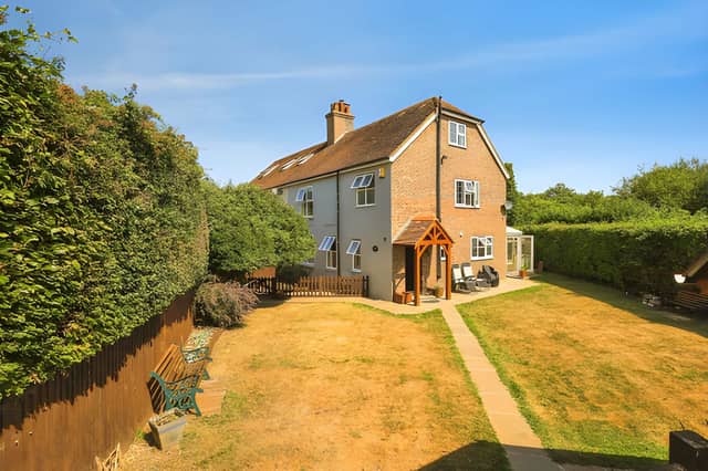 The former bakery dates back to around 1870 and has been converted into a distinctive five-bedroom home