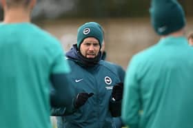 Brighton boss Fabian Hurzeler has been linked with Manchester United