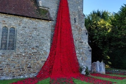 West Weald Poppy Cascade - one parish, five villages unite and remember