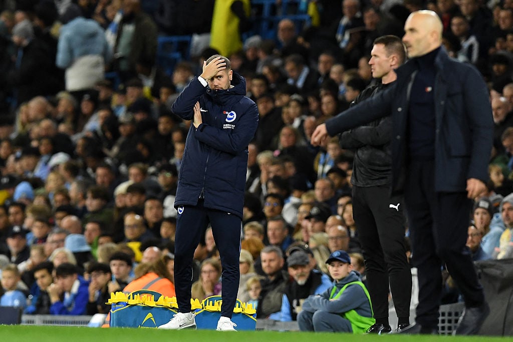 Fabian Hurzeler: Brighton boss says Manchester City were 'lucky' in Carabao Cup