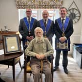 Keith Simmonds and members of his Lodge 