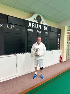 Dan Cripp men’s championship singles winner.