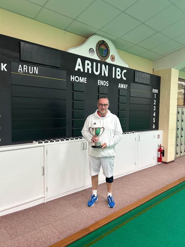Dan Cripp men’s championship singles winner.