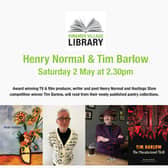 Henry Normal & Tim Barlow at Ringmer this weekend. 