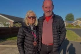 Lady Frances Delves with proud Hailsham Harriers Chair, Andy Ruffell