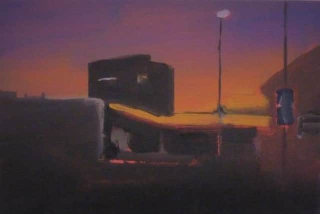 HASMG: 2021.2 Multi-Storey, oil on canvas by D J Roberts, an exhibitor from the first Hastings Open in 2020. 