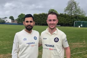 CP Singh (left) and Regan Derham had a partnership of 103 for Horley