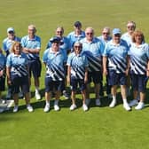Shoreham's team playing away at Mackie Bowling Club.