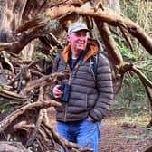 Writer and campaigner Roger Morgan-Grenville walking in Kingley Vale