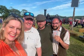 Mims Davies MP joins High Weald Steam Working weekend with Cllr Michael Lunn and Residents