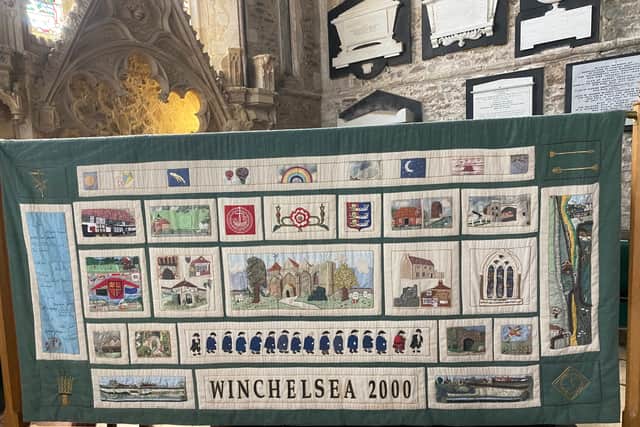 Tapestry showing Mayor & Corporation