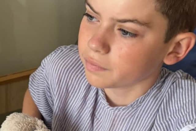 Mason in undergoing treatment at hospital in Southampton.