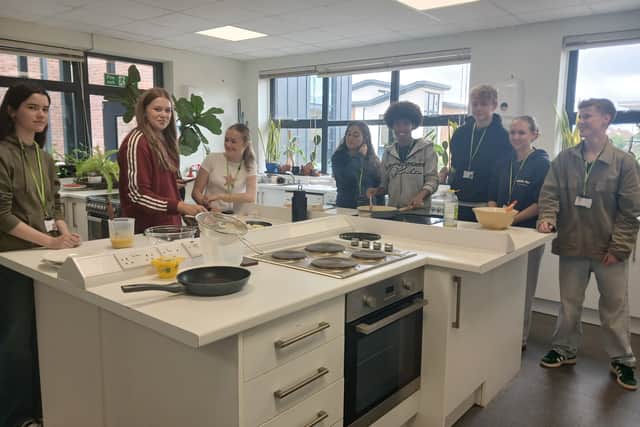 Collyer’s Spanish students swapped textbooks for frying pans as they explored Spanish culture through cooking.
