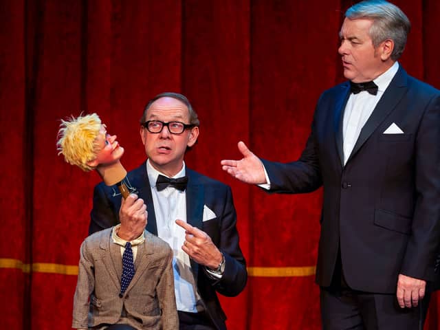 Jonty Stephens and Ian Ashpitel performing as Morecambe and Wise