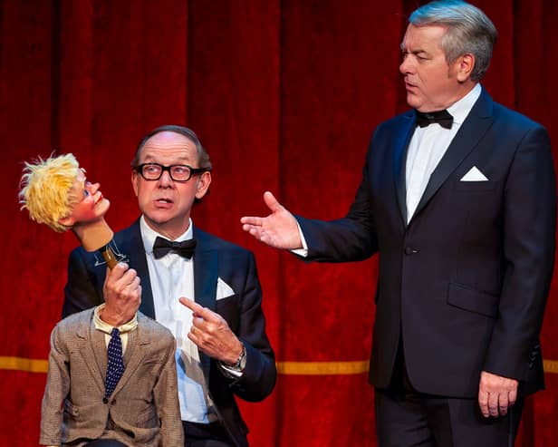 Jonty Stephens and Ian Ashpitel performing as Morecambe and Wise