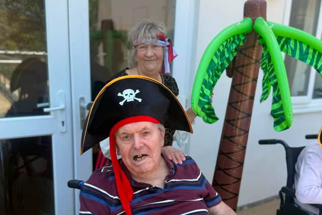 Getting into the swashbuckling spirit during Pirate Day celebrations