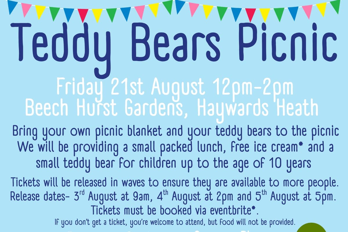 Das beliebte Teddybärenpicknick kehrt diesen August nach Beech Hurst ...