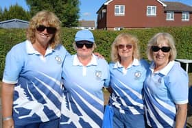Shoreham's Gladys Rowland semi-finalists, Jane Bowen, Barbara Velardo, Hilary Leggett and Suzie Warley 