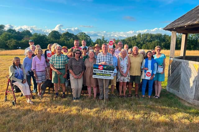 James MacCleary MP with residents in East Chiltington