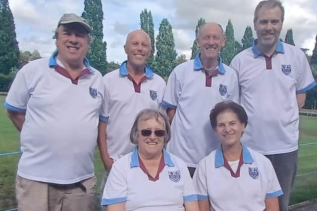 Sunday finalists Alan Setchell, Graham Roots, Harry Bailey, Richard Goodchild, Bryony Wood and Lorena Daane