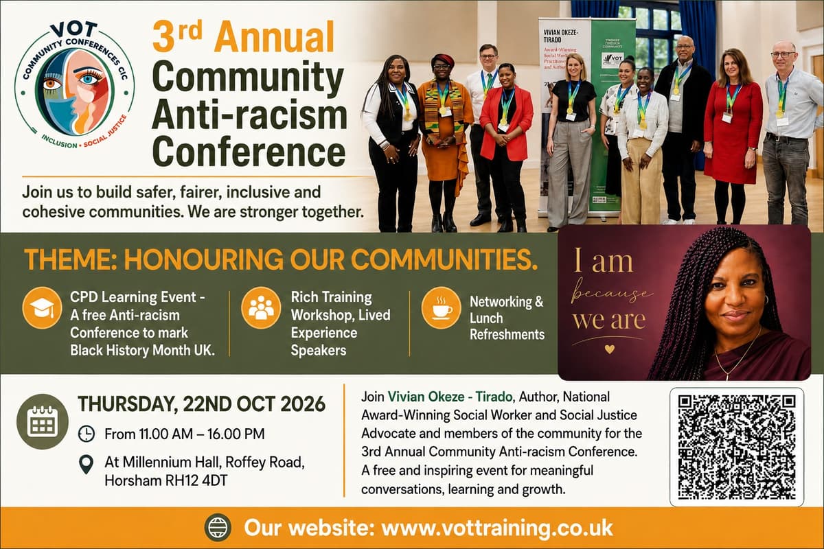 Ugc Flyer The 3rd annual community anti-racism conference in Horsham to return in ...
