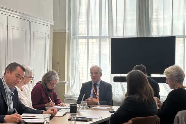 Discussing his independent review with Sir Jon Cunliffe at a meeting in Parliament, where MPs tested the evidence and practical thinking behind his 88 recommendations.