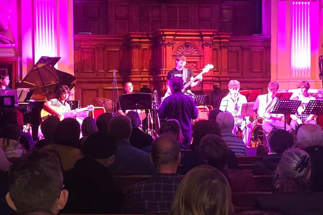 Young musicians have a platform to perform on at Henry Ward Hall to.