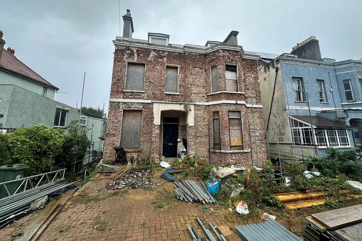 Shell of a building in St Leonards goes up for auction this month