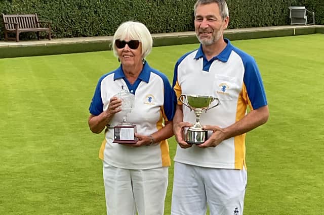 Victrix and Victor Ladorum winners Lesley Grogan and Richard Bourne